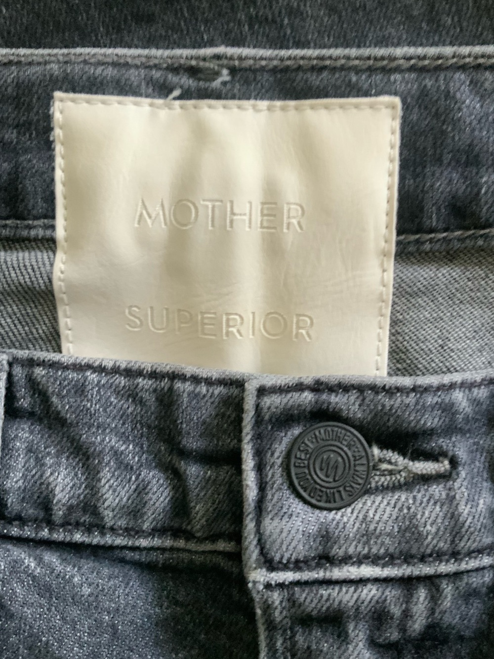MOTHER SUPERIOR Jeans Half-Pipe Flood Outta Sight Washed Charcoal Gray Size 27 - Picture 10 of 16
